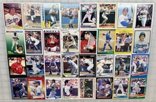 MIKE SCIOSCIA - Huge 32 card lot! Topps-Fleer, Score-Donruss+ Dodgers-Angels! $$