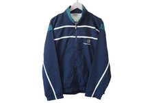 Vintage SERGIO TACCHINI Track Jacket Full Zip Classic Sport Blue Size XL 90s