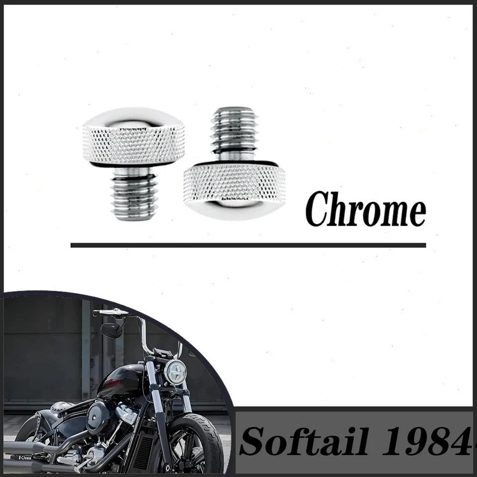 Motorcycle knurled Seat Bolt Kit For Harley Davidson Softail 84-07 Fat Boy Night - Изображение 2 из 4