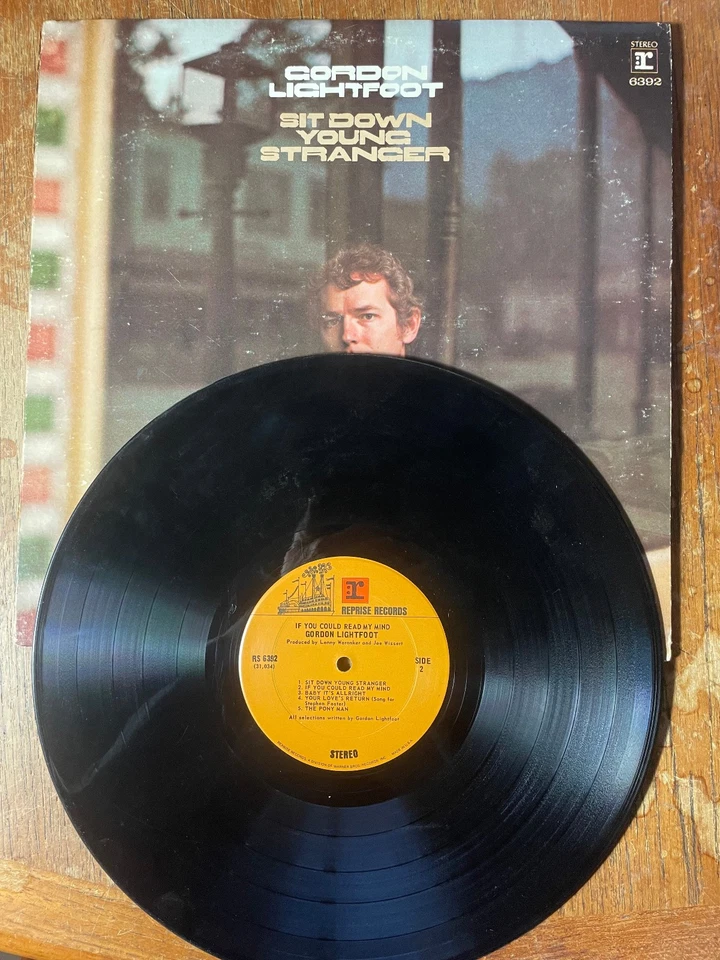 Gordon Lightfoot – Sit Down Young Stranger LP If You Could Read My Mind Reissue - Image 4 of 4