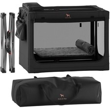 Collapsible Dog Crate 36 Inches, XL Dog Crate for XL, Large Medium Breed, Tra...