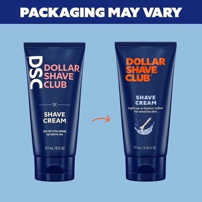 Dollar Shave Club | Shave Cream 6 ounce (2 Pack) | Hydrating Shaving Cream for S