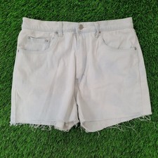 Vintage Jordache Baggy Cutoff Shorts Womens 10 30x3 White