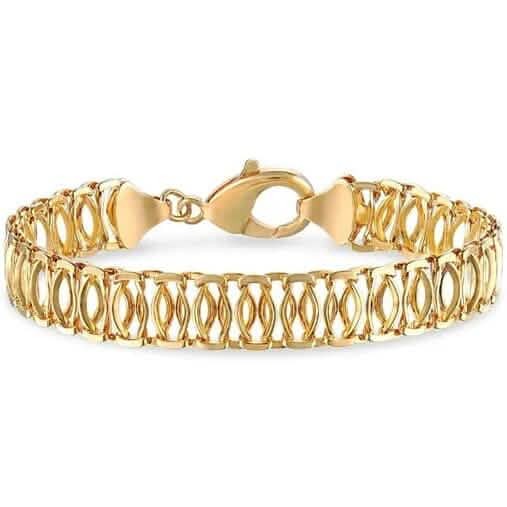 18K Gold Chunky Chain Anklet 10