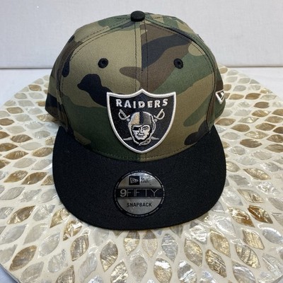New Era Las Vegas Raiders NFL Camo Black Green Brown Hat One Size