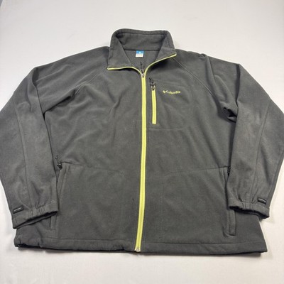 Columbia Fleece Jacket Mens XL Gray Bugaboo Interchange Full Zip Zip Pockets