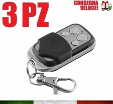 3 TELECOMANDO per CANCELLO AUTOMATICO UNIVERSALE 4 canali PROGRAMMABILE 433MHZ
