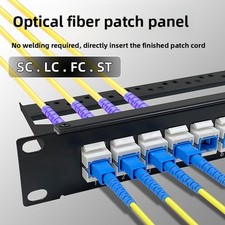 6/8/10/12/16/24/48 Core SC/FC/LC/ST Fiber Patch Panel Adapter,19" Rack Mountable