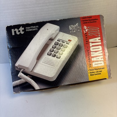 #ad NEW Vintage White Northern Telecom Phone Dakota 2000 Model NT2N73AA2111 NIB $45.00