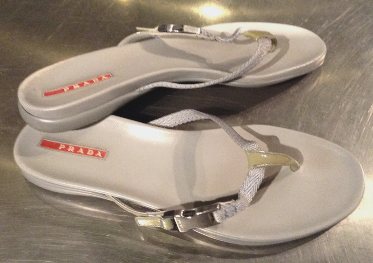 PRADA Silver Sandals for Women for sale | eBay