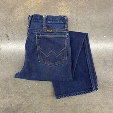 Vintage 1970s Wrangler 956PWS Regular Fit Denim Jeans Flat Rivet 30x26