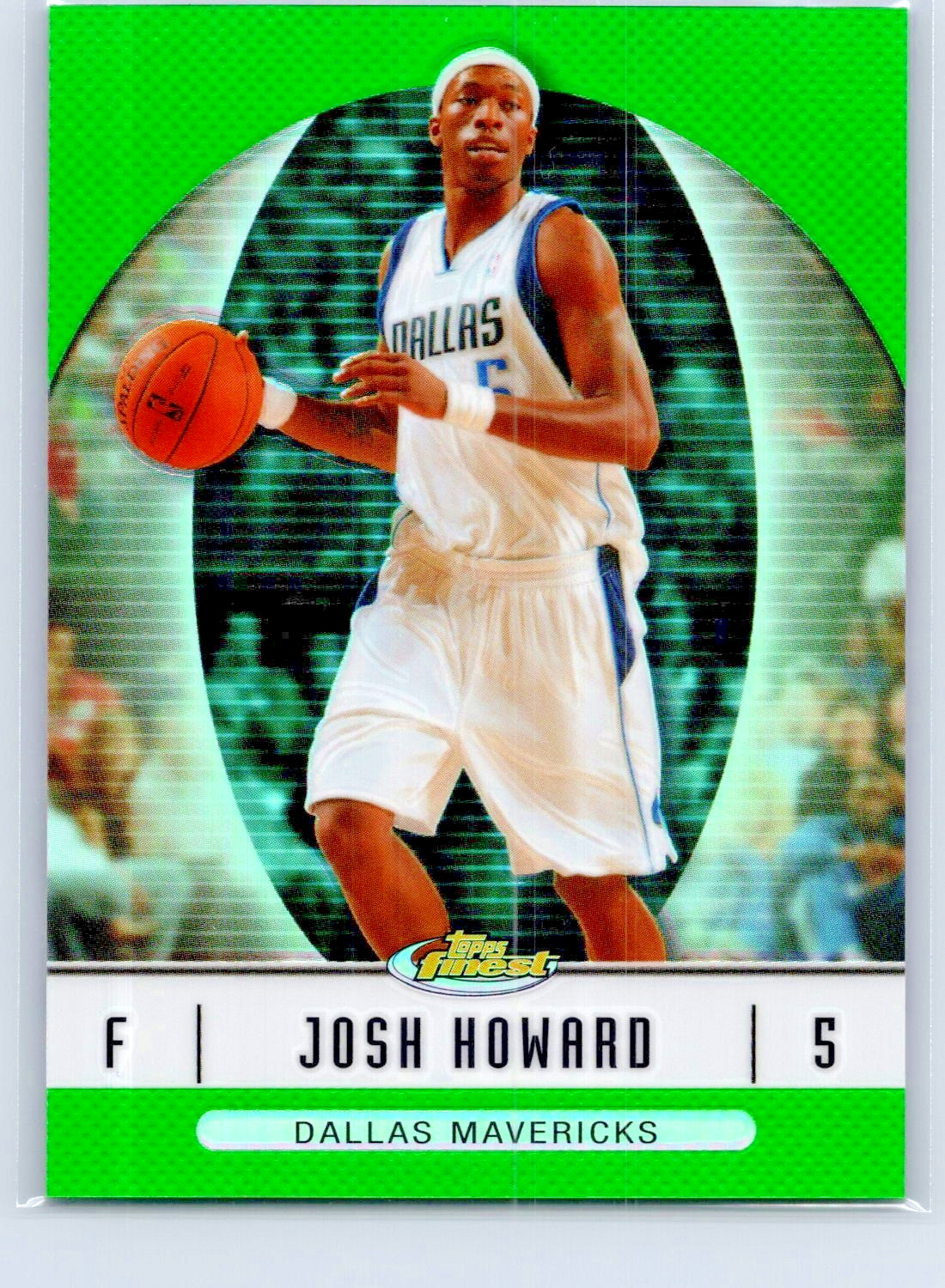 2006-07 Topps Finest Green Refractor 186/199 Josh Howard #33 Dallas Mavericks NM