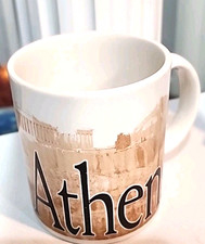 Vintage 2002 Starbucks City Coffee Mug Collector Series ATHENS Acropolis Greece