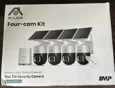 SOLIOM Security Cameras Wireless Outdoor,8MP Ultra HD Four-cam-kit SHB502