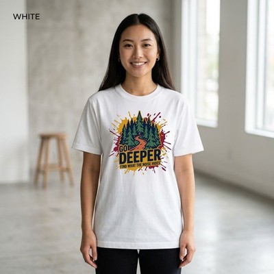 Go Deeper Forest Hiking Camping Nature Graphic Shirt Freeships