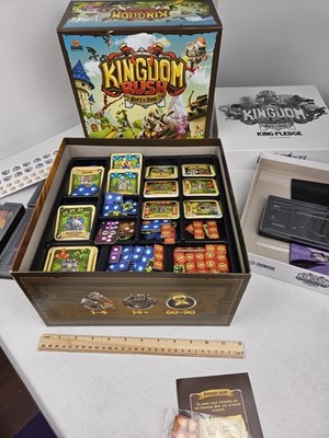 Kingdom Rush: Rift in Time Board Game King Pledge Upgrades Kickstarter Edition