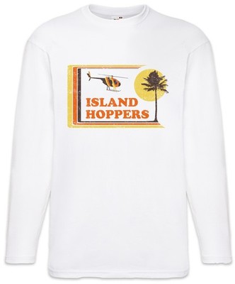 Island Hoppers Hawaii Langarm T-Shirt Tom TV Selleck Retro Kult Magnum Thomas