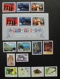 FÄRÖER  MICHEL Nr.: 243/55 Jg. 1993 kpl. postfrisch (K 0738)