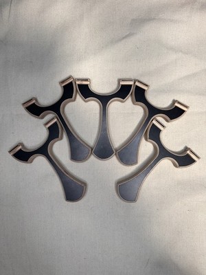 x5 - Birkenlagenkatapult/Schleuder Handarbeit (Jagd, Milbro, Romany Gypsy)
