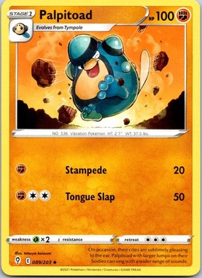 Palpitoad - 089/203 Evolving Skies - Pokemon