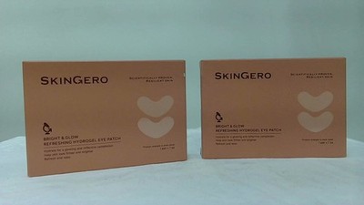 SKINGERO BRIGHT & GLOW REFRESHING HYDROGEL EYE PATCH ORANGE (Pack of 2)