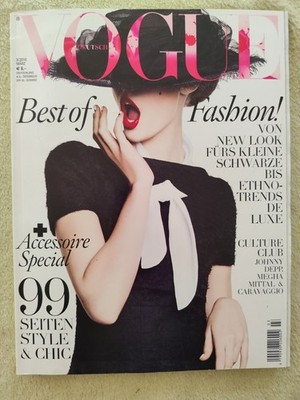Vogue Germany Mar.2010 Cover Frida Gustavsson Claudia Schiffer von Karl Lagerfeld