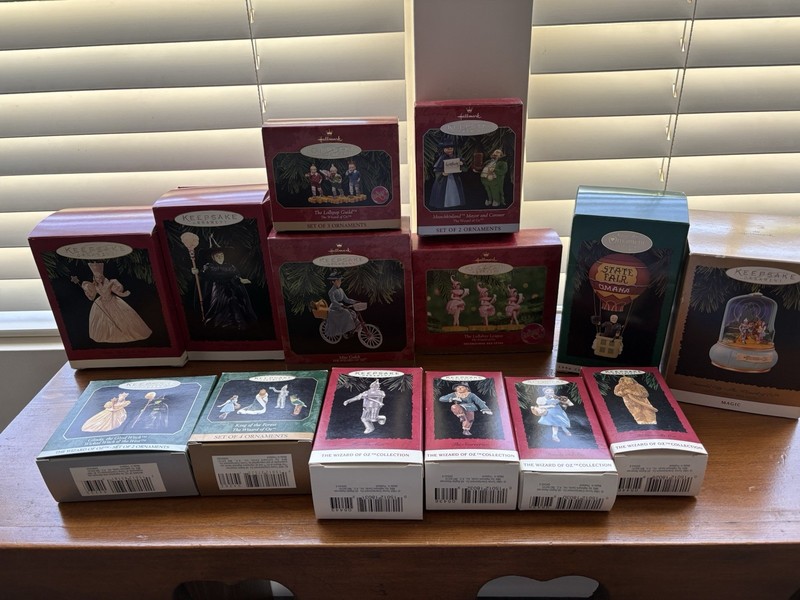 Wizard Of Oz Set Of 14 Hallmark Christmas Ornaments New In Box