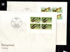 / GERMANY, DDR - 2 FDC - MARINE LIFE - FISH