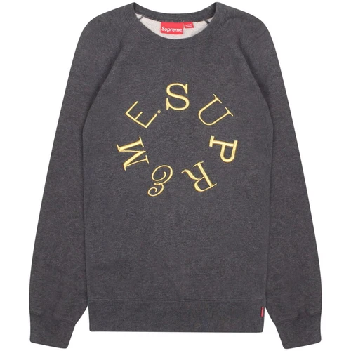 Sweat Supreme Grey Circle Spellout Taille L / Taille L / Homme / Gris /...