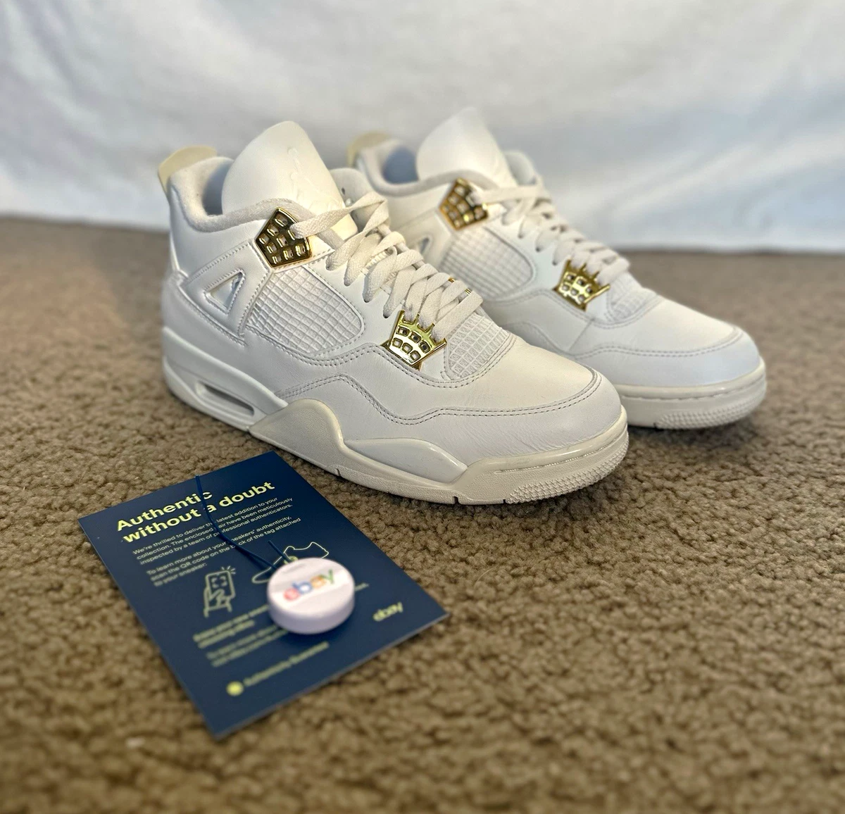 Jordan 4 Retro Metallic Gold W for sale | eBay