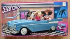 Vintage BARBIE 1957 Chevy Bel Air Convertible Car 1988 - Baby Blue & Pink - Rare