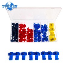 65PCS Quick Splice T-Tap Insulated Crimp Terminals Kit Spade Wire Connectors