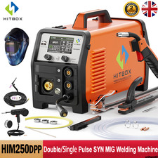 HITBOX 8 IN 1 MIG Welder 250Amp Dual Pulse Aluminium MIG TIG MMA Spot Spool Gun