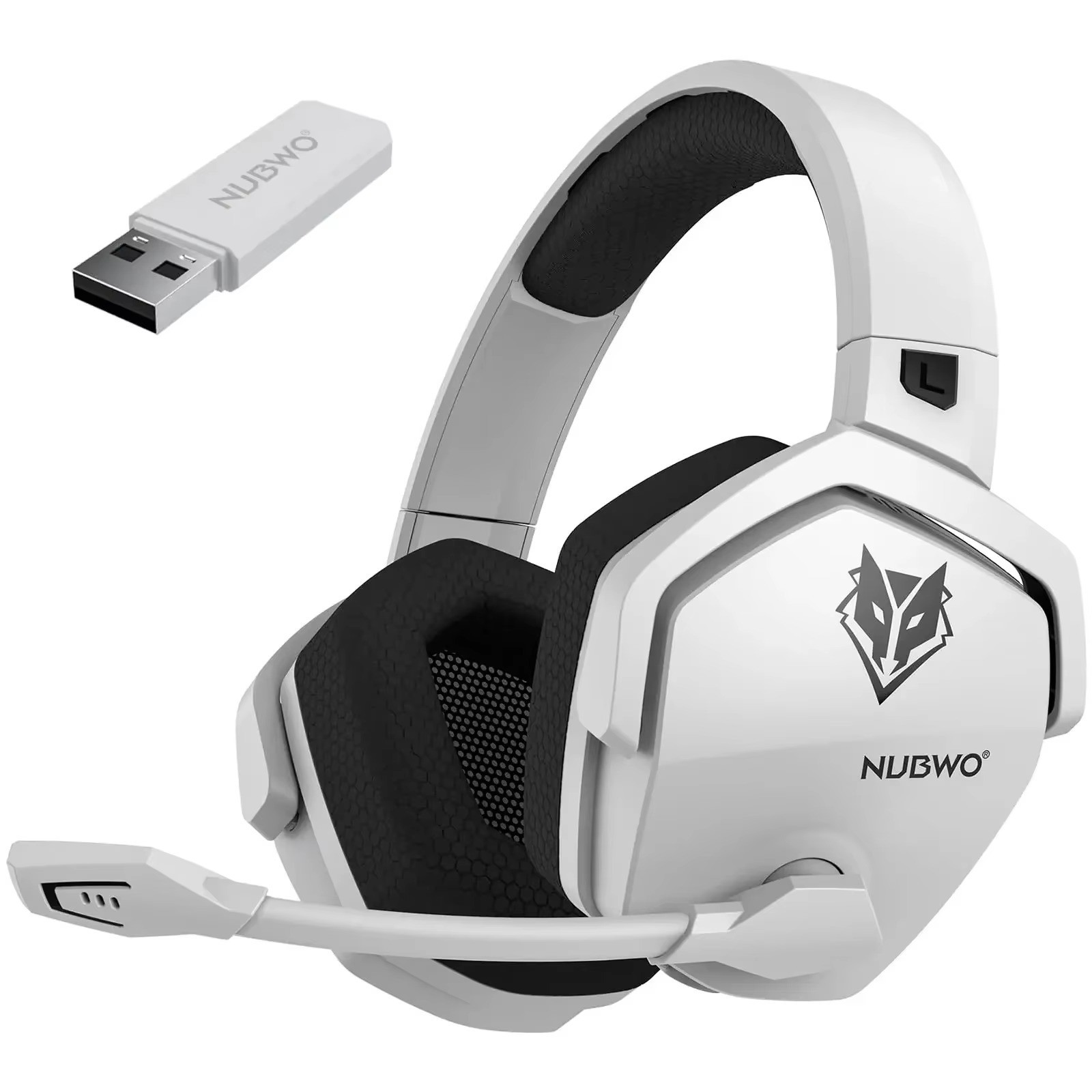 NUBWO G06 Dual Wireless Gaming Headset with Mic, 2.4GHz & Bluetooth 5.3