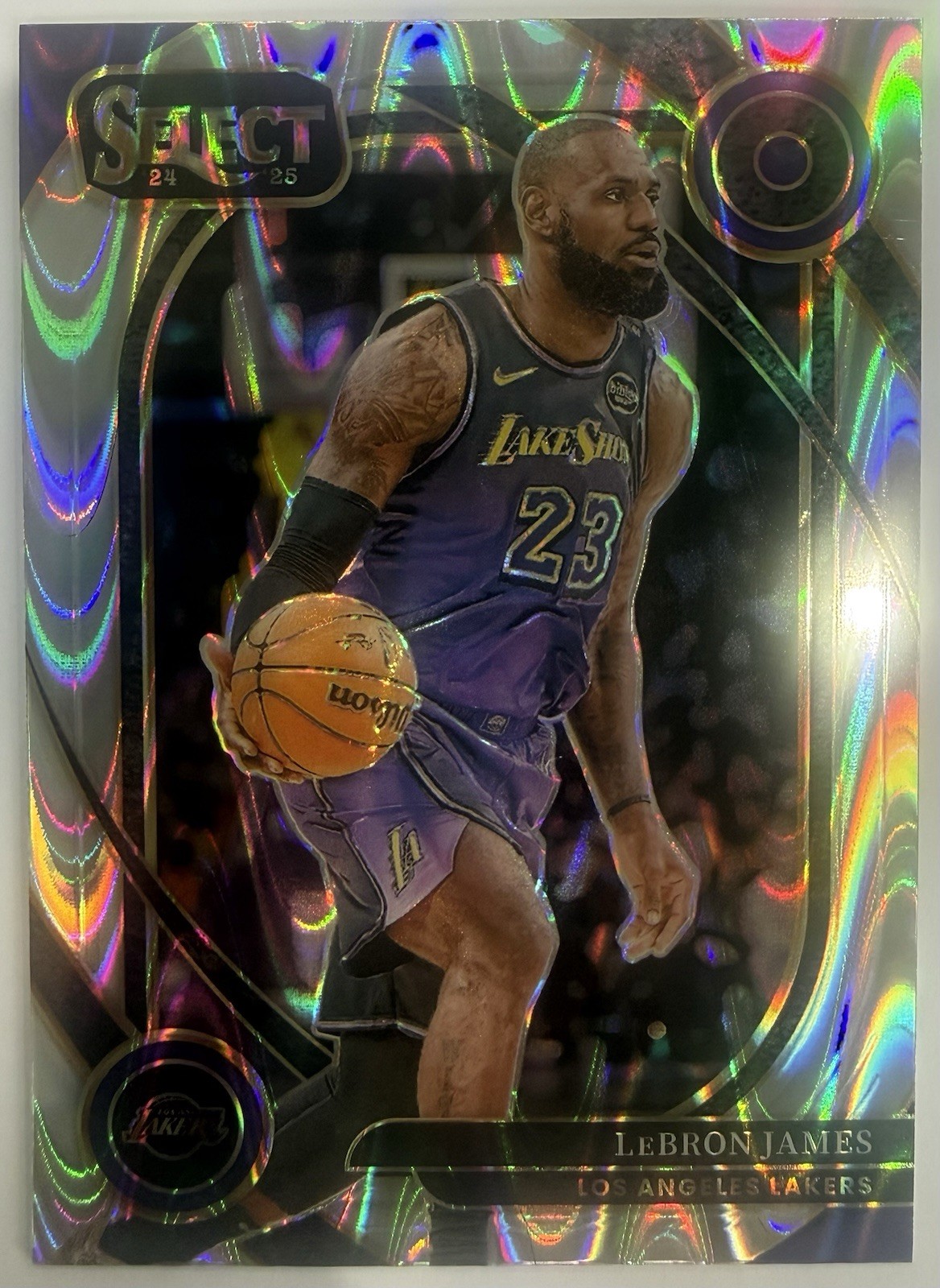 LEBRON JAMES 2024/25 PANINI SELECT COURTSIDE TECTONIC PRIZM SP INSERT #241 MINT