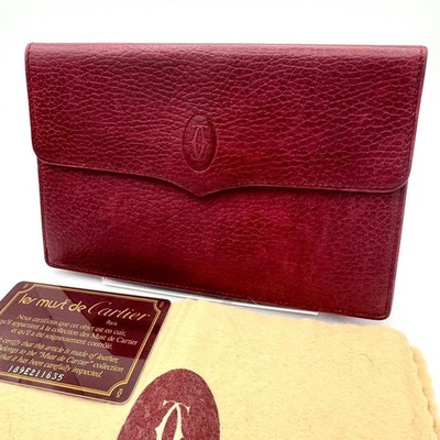 Cartier Mustline Travel Organizer Multi Case Tasche Leder