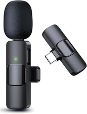 Wireless Lavier Microphone, NEW  Sealed, USB-C, One to One, Black