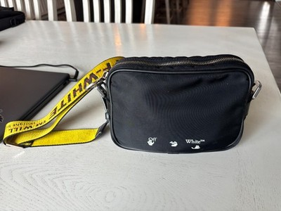 off white crossbody bag authentic used