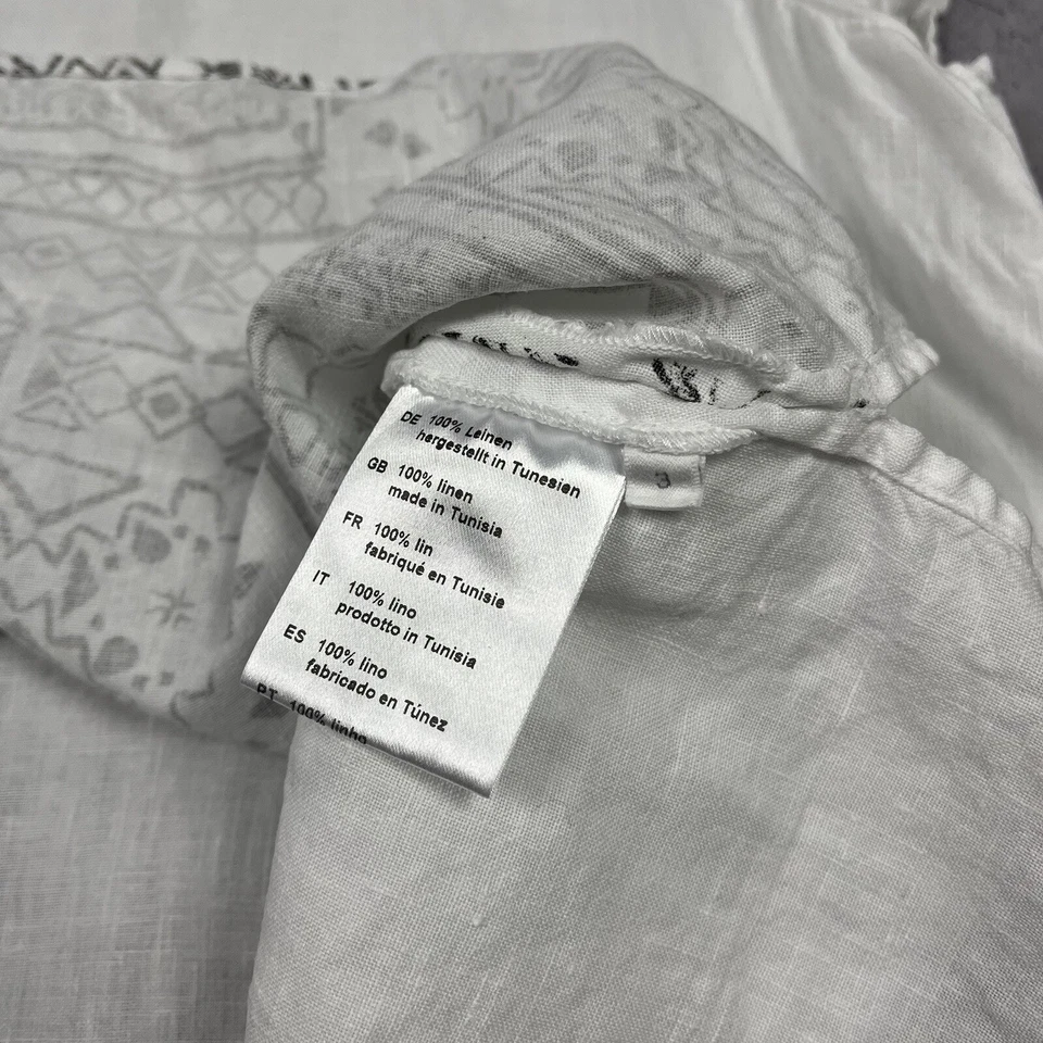 Damen Elemente Clemente Avantgarde Lagenlook Leinen Top T-Shirt Bluse Größe 3 - Bild 4 von 4