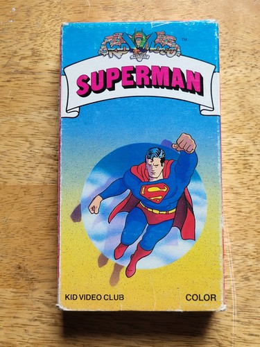 Superman (VHS, 1988) VOLUME 1 KID VIDEO CLUB VERY RARE SEE PICTURES - Picture 2 of 7