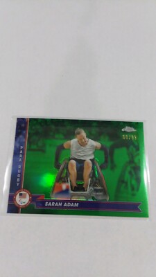 SARAH ADAM 2024 Topps Chrome Olympics GREEN 60/99