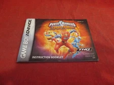 Power Rangers Time Force/Ninja Storm Game Boy Advance Instruction Manual ONLY B1
