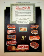 Original 1927 Baby Ruth Ad: Another Big Curtiss Candy Year