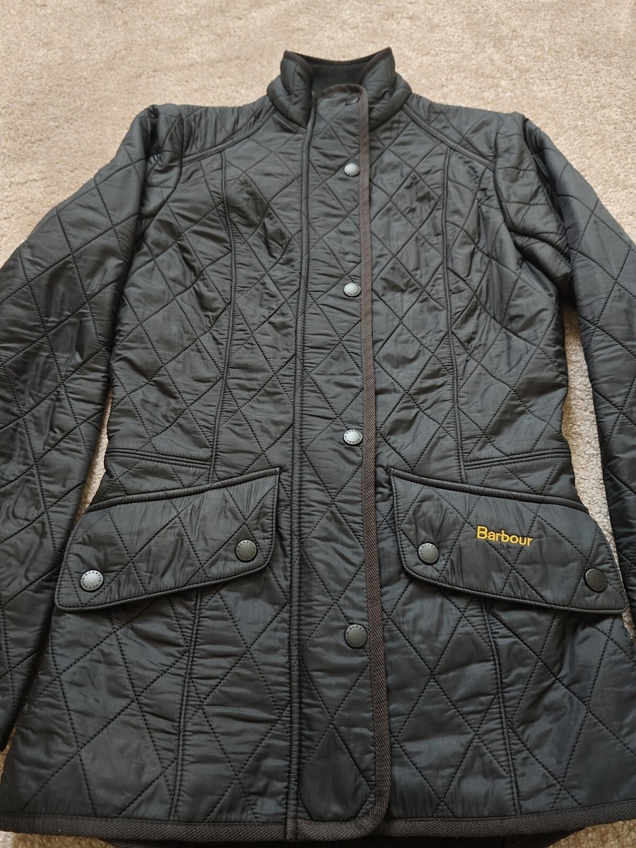 Barbour Women's Cavalry Polarquilt Jacket Black UK