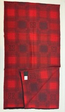 Givenchy Plaid 4G Logo Scarf One Size, Red