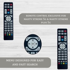 REMOTO CONTROL MAXTV SILVER AND MAXTV 2017 to 2020