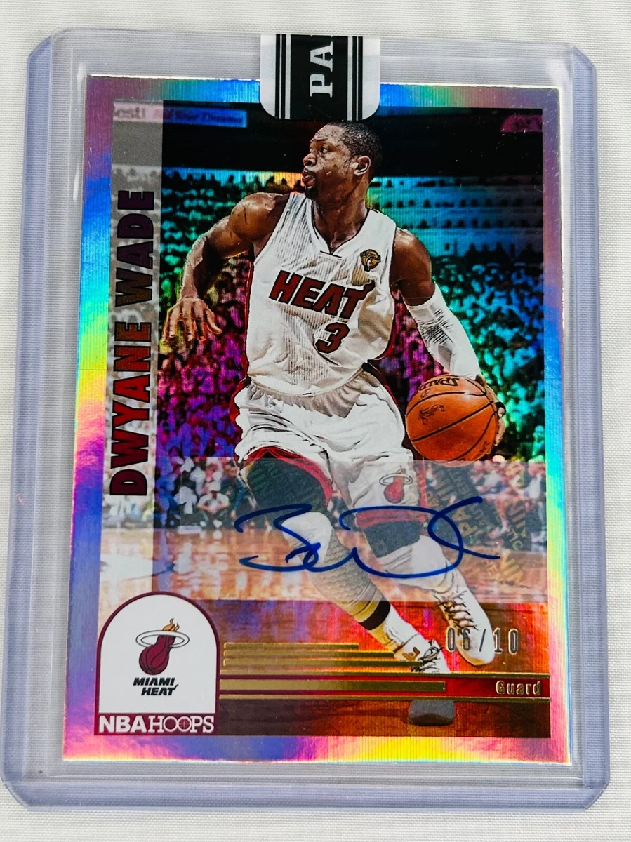 Dwyane Wade 2022-23 Panini NBA Hoops Premium Auto Autograph Heat