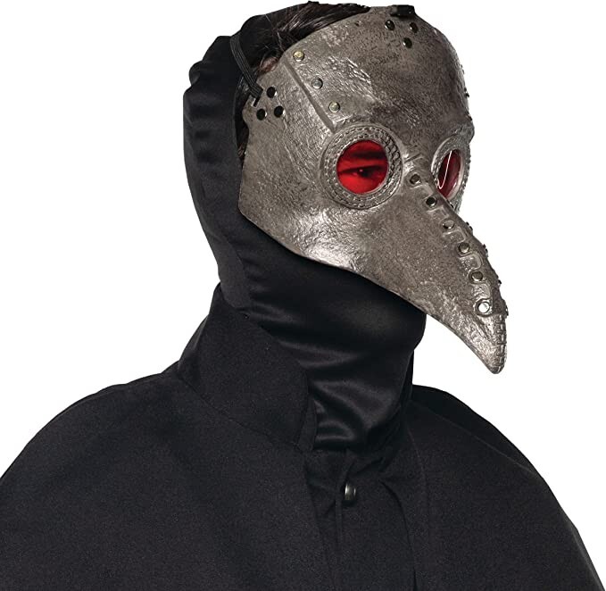 Underwraps Plague Doctors Men's Death Mask Horror Halloween Scary