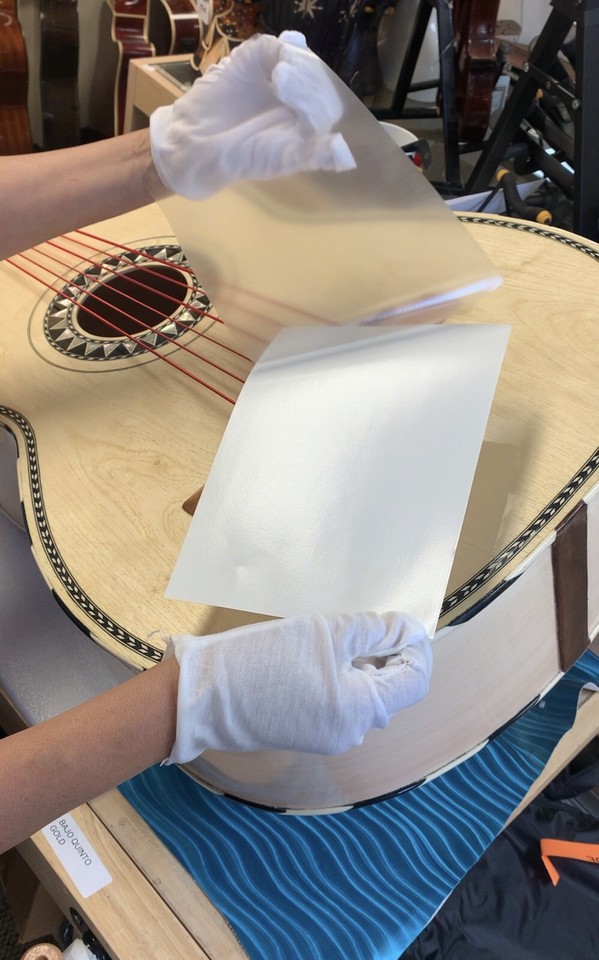 DON CORTEZ MICAS DE VIHUELA PICK GUARD CLEAR WITH ADHESIVE MICA TRANPARENTE - Foto 8