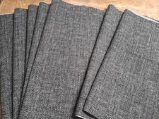 Black Slubby Thick  Curtains To Fit T2 Vw Campervan